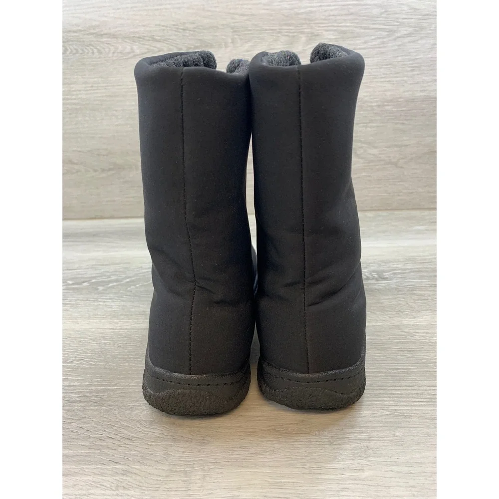 Propet Women's Black Front Zip Mid Calf Boots Narrow Size 6.5N AA Comfort Shoes